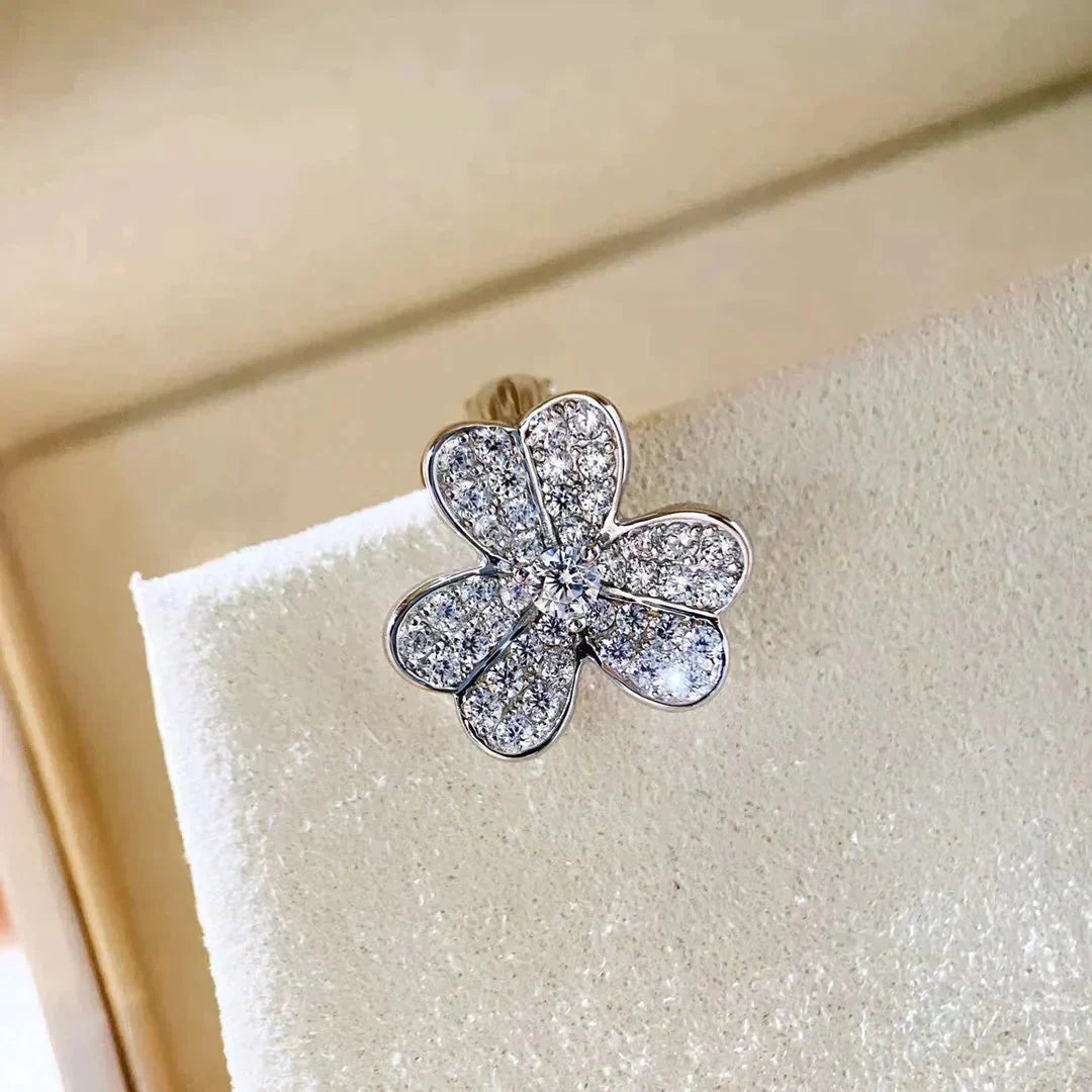 [Stars Jewelry]CLOVER COMOS DIAMOND EARRINGS SILVER