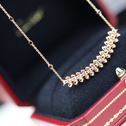 [Stars Jewelry]CLASH PINK GOLD NECKLACE