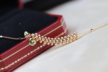 [Stars Jewelry]CLASH PINK GOLD NECKLACE