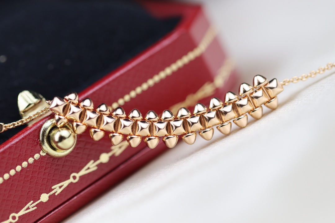[Stars Jewelry]CLASH PINK GOLD NECKLACE