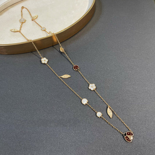 [Stars Jewelry]LUCKY SPRING 15 MOTIFS GOLD NECKLACE
