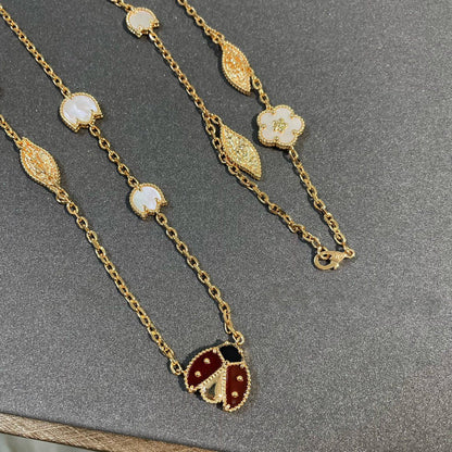 [Stars Jewelry]LUCKY SPRING 15 MOTIFS GOLD NECKLACE