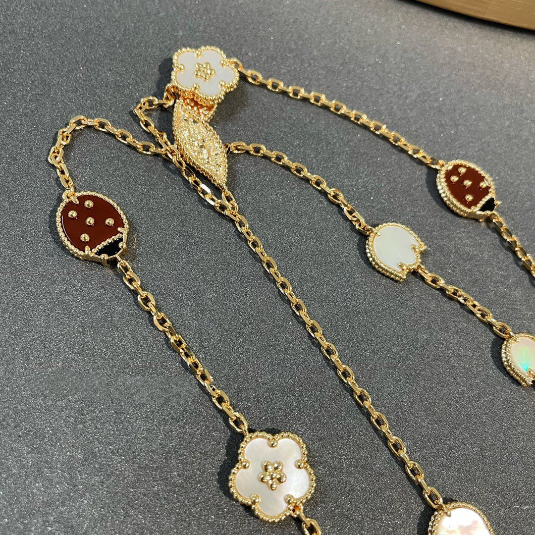 [Stars Jewelry]LUCKY SPRING 15 MOTIFS GOLD NECKLACE