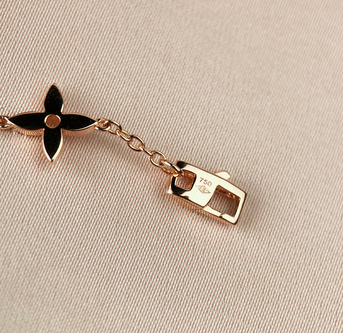 [Stars Jewelry]STAR AND SUN 7 MOTIFS GOLD BRACELET