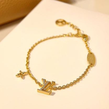 [Stars Jewelry]LOGO STAR MOTIF GOLD BRACELET