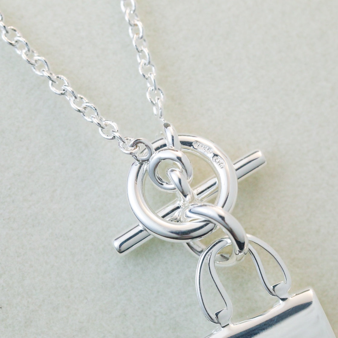 [Stars Jewelry]POP H PEDANT SILVER NECKLACE