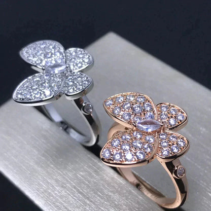 [Stars Jewelry]BUTTERFLY PINK GOLD DIAMOND RING