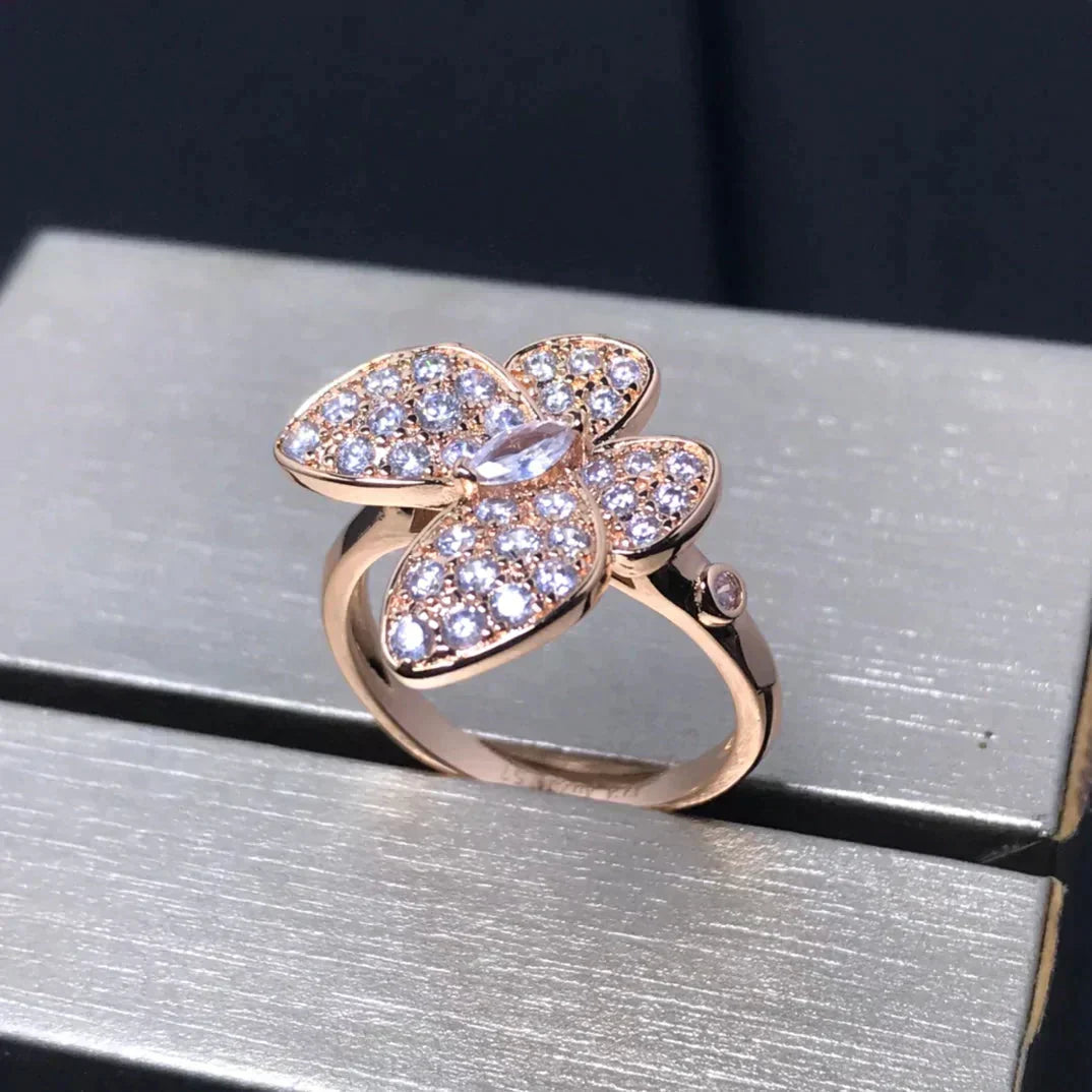 [Stars Jewelry]BUTTERFLY PINK GOLD DIAMOND RING