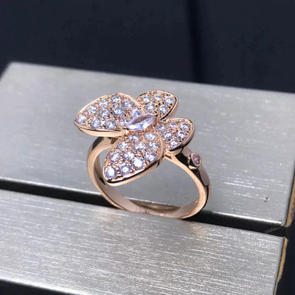 [Stars Jewelry]BUTTERFLY PINK GOLD DIAMOND RING