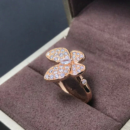 [Stars Jewelry]BUTTERFLY PINK GOLD DIAMOND RING