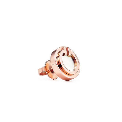 [Stellar jewels]PEARL CIRCLE EARRINGS MOTHER