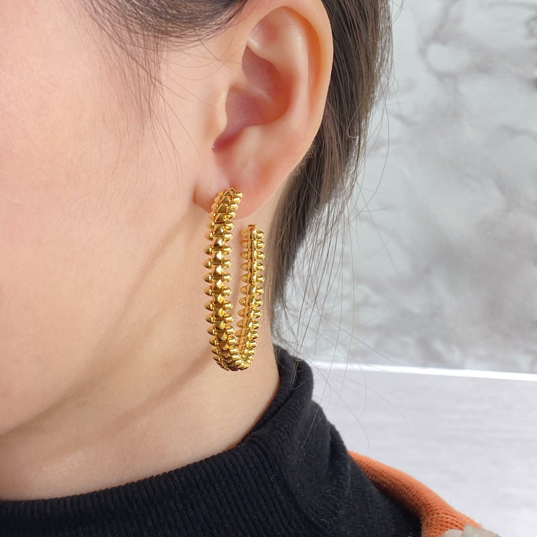 [Stars Jewelry]CLASH LARGE HOOP EARRINGS