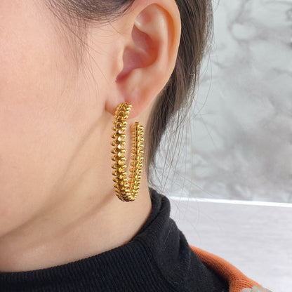 [Stars Jewelry]CLASH HOOP EARRINGS