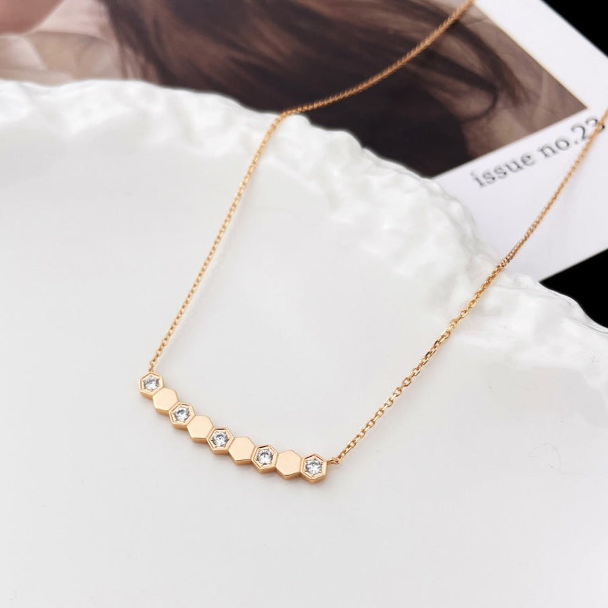 [Stars Jewelry]BEE MY LOVE DIAMOND NECKLACE