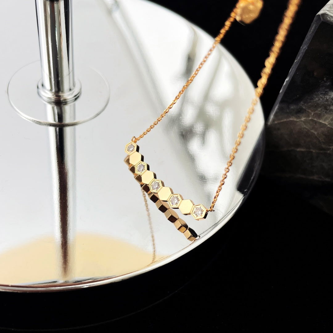 [Stars Jewelry]BEE MY LOVE DIAMOND NECKLACE