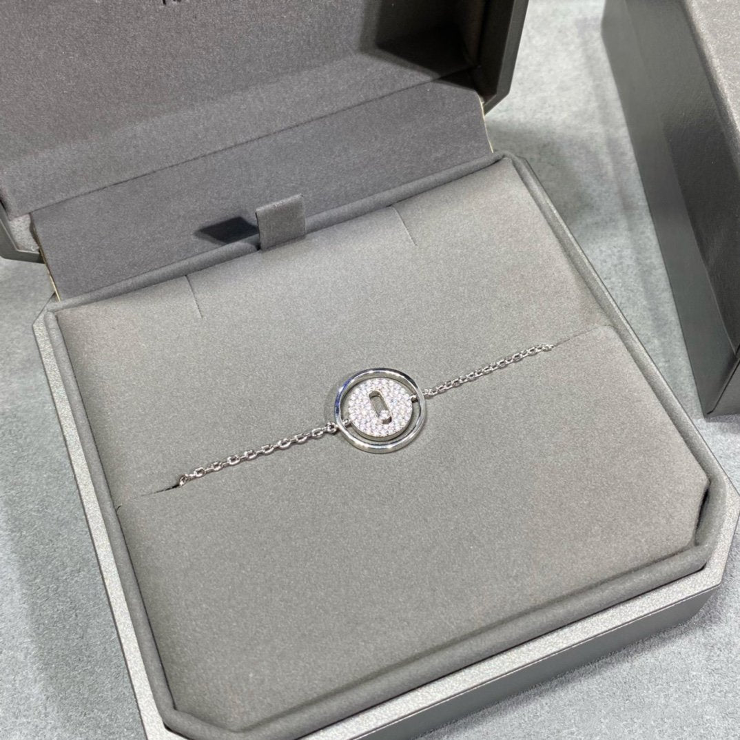 [Stars Jewelry]LUCKY MOVE DIAMOND PAVED BRACELET