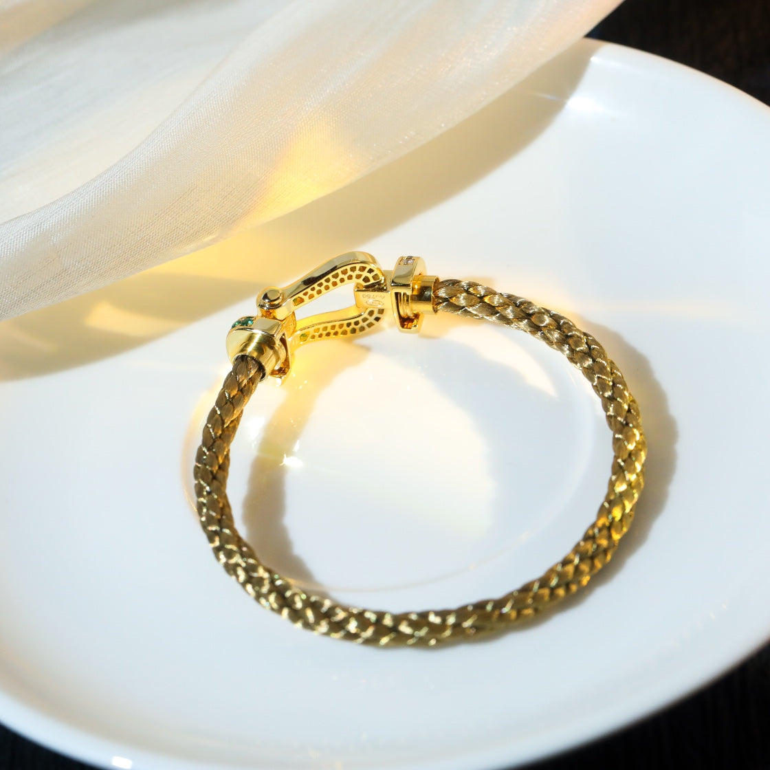 [Stars Jewelry]FORCE 10 GOLD GREEN DIAMOND PAVED