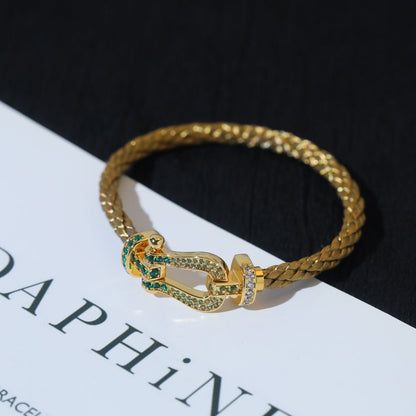 [Stars Jewelry]FORCE 10 GOLD GREEN DIAMOND PAVED