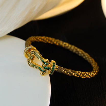 [Stars Jewelry]FORCE 10 GOLD GREEN DIAMOND PAVED