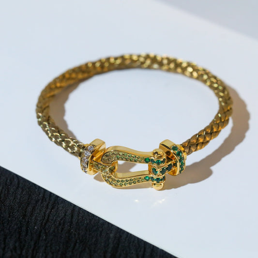 [Stars Jewelry]FORCE 10 GOLD GREEN DIAMOND PAVED