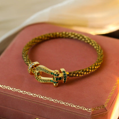 [Stars Jewelry]FORCE 10 GOLD GREEN DIAMOND PAVED