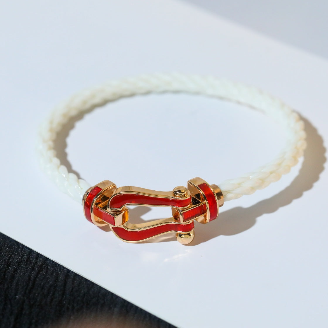[Stars Jewelry]FORCE 10 WHITE TEXTILE DIAMOND PAVED