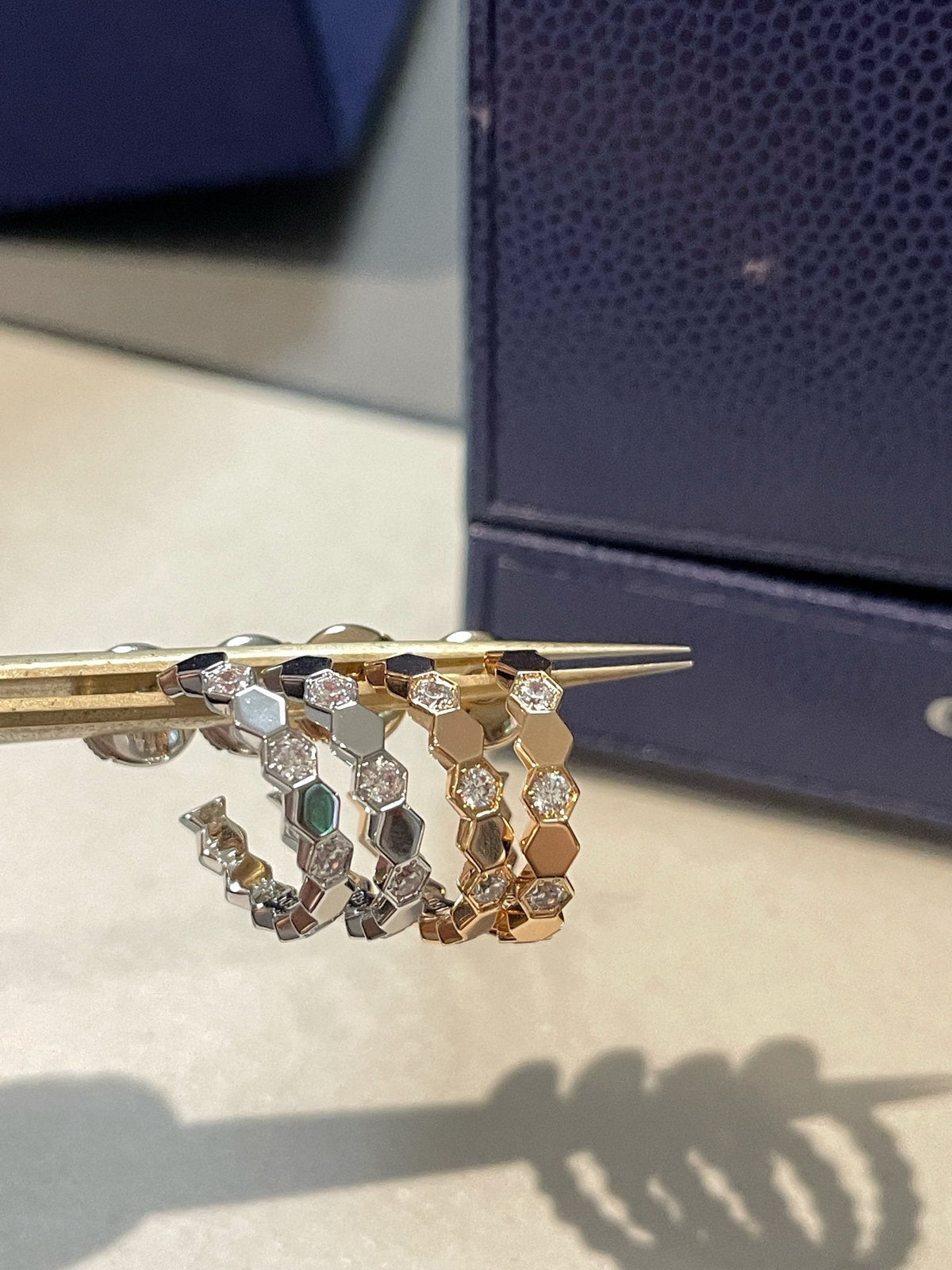 [Stars Jewelry]Hollow Design Four-Leaf Clover Flower Shape Ring