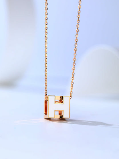 [Stars Jewelry]H CAGE PINK GOLD NECKLACE