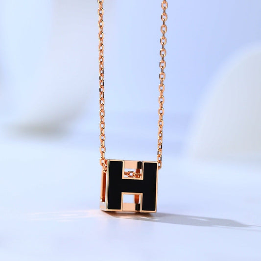 [Stars Jewelry]H CAGE PINK GOLD NECKLACE