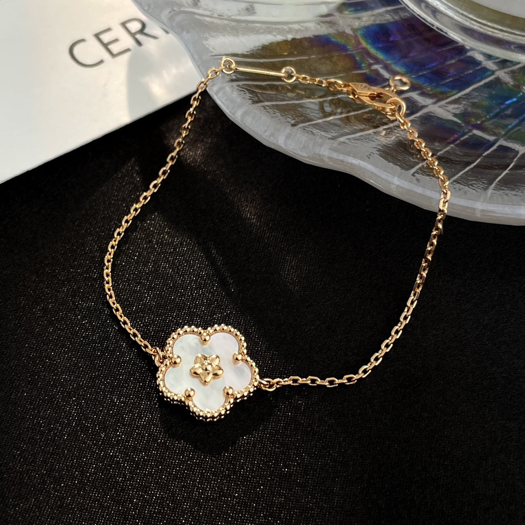 [Stars Jewelry]LUCKY SPRING ROSE GOLD MOP BRACELET