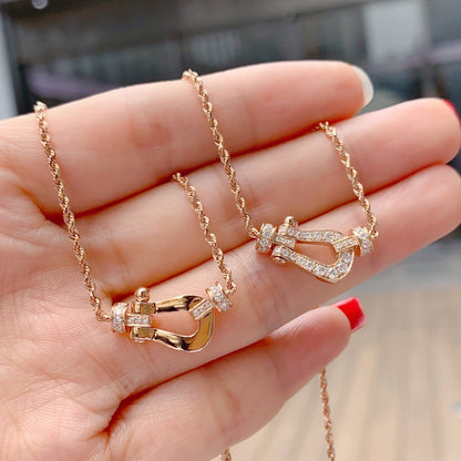 [Stars Jewelry]FORCE 10 PINK GOLD DIAMOND NECKLACE