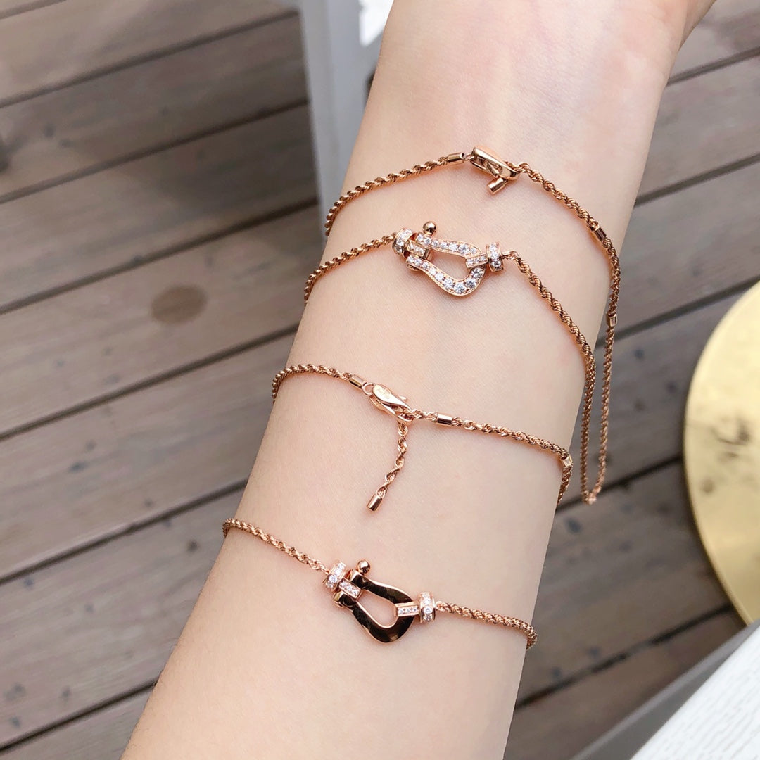 [Stars Jewelry]FORCE 10 PINK GOLD DIAMOND NECKLACE