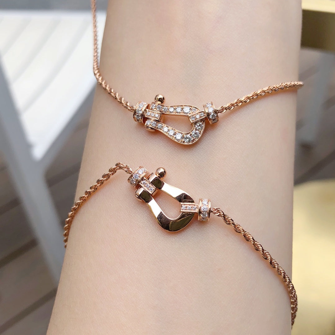 [Stars Jewelry]FORCE 10 PINK GOLD DIAMOND NECKLACE