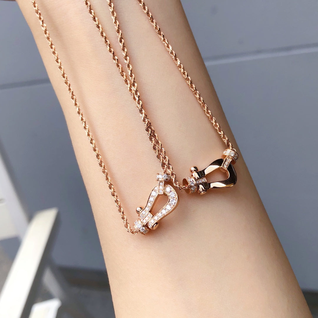[Stars Jewelry]FORCE 10 PINK GOLD DIAMOND NECKLACE