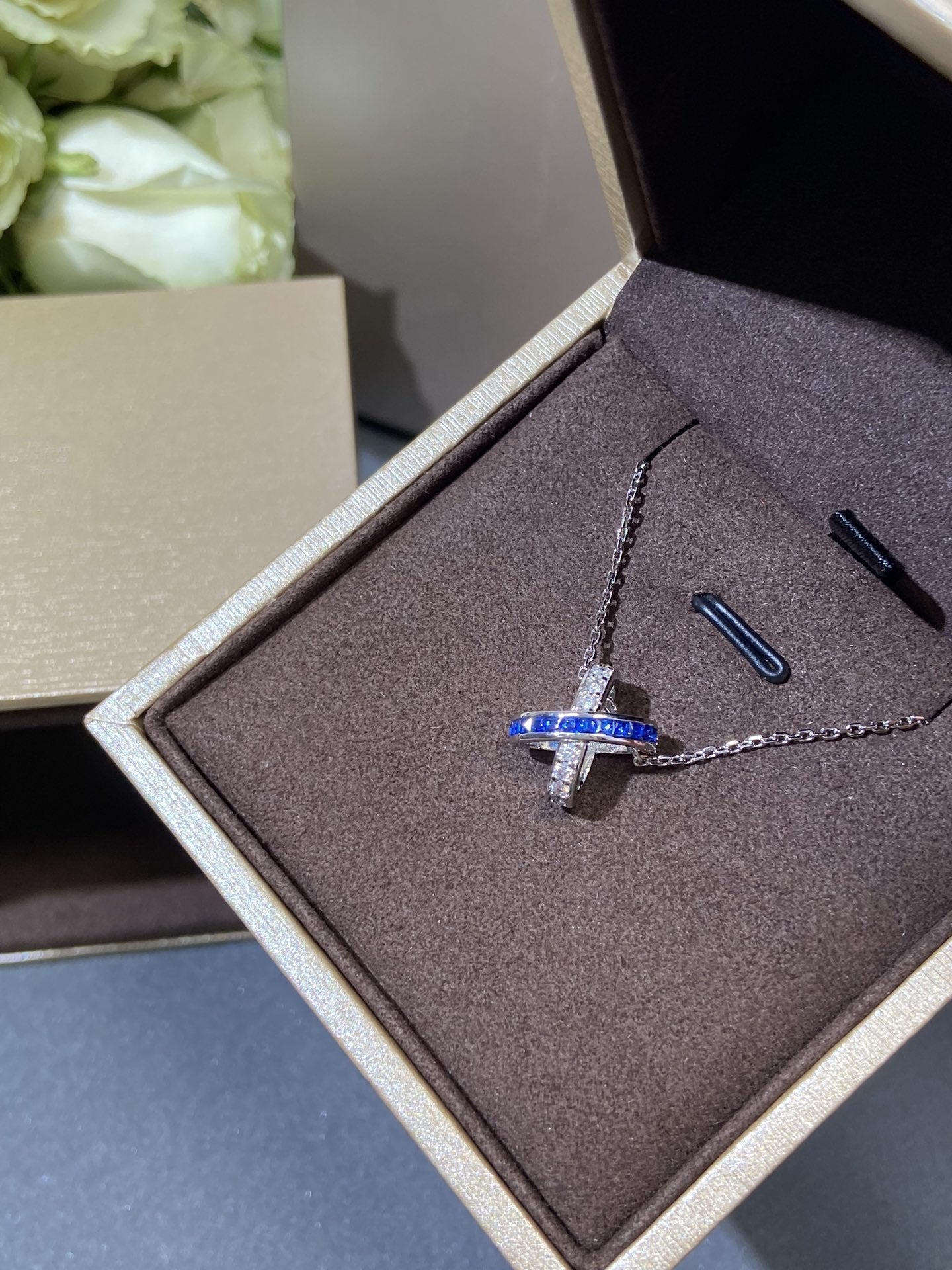 [Stars Jewelry]LIENS DIAMOND SILVER NECKLACE