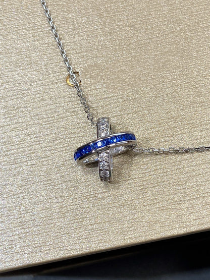 [Stars Jewelry]LIENS DIAMOND SILVER NECKLACE
