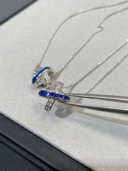 [Stars Jewelry]LIENS DIAMOND SILVER NECKLACE