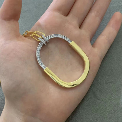 [Stellar jewels]LOCK DIAMOND NECKLACE