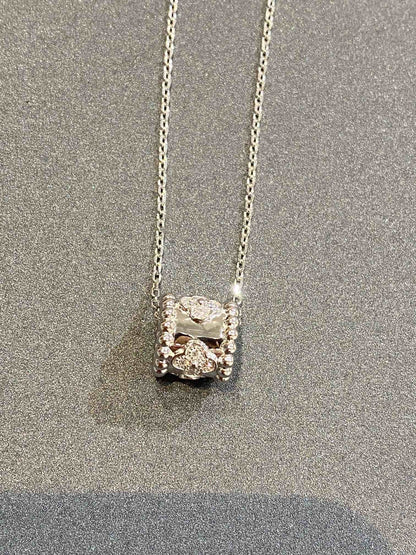 [Stars Jewelry]PERLEE PEDANT SIVLER DIAMOND NECKLACE