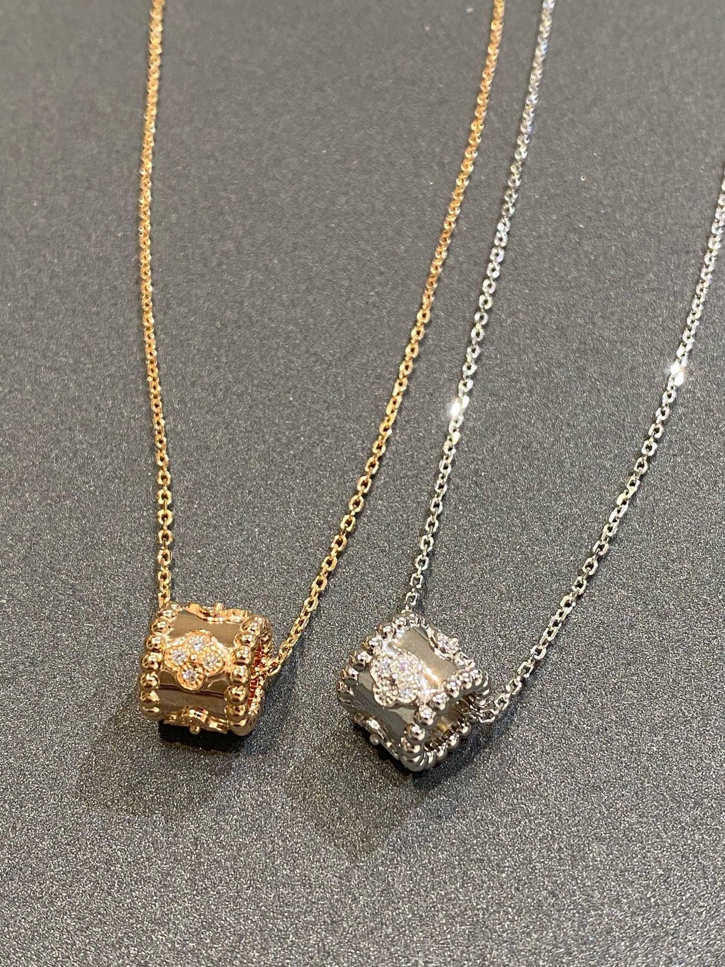 [Stars Jewelry]PERLEE PEDANT SIVLER DIAMOND NECKLACE