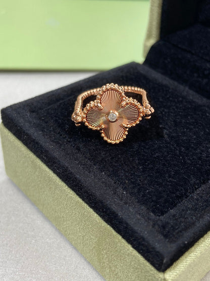 [Stars Jewelry]CLOVER RIVERSIBLE ROSE GOLD RING
