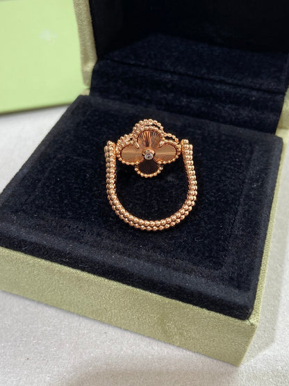 [Stars Jewelry]CLOVER RIVERSIBLE ROSE GOLD RING