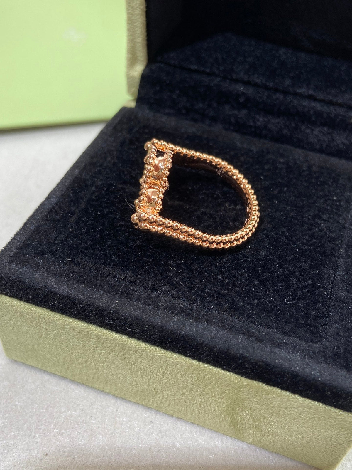 [Stars Jewelry]CLOVER RIVERSIBLE ROSE GOLD RING