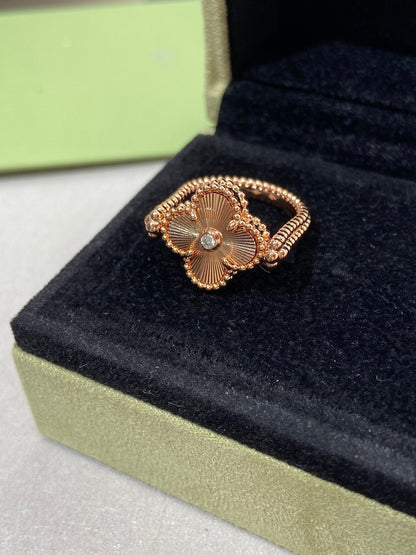 [Stars Jewelry]CLOVER RIVERSIBLE ROSE GOLD RING