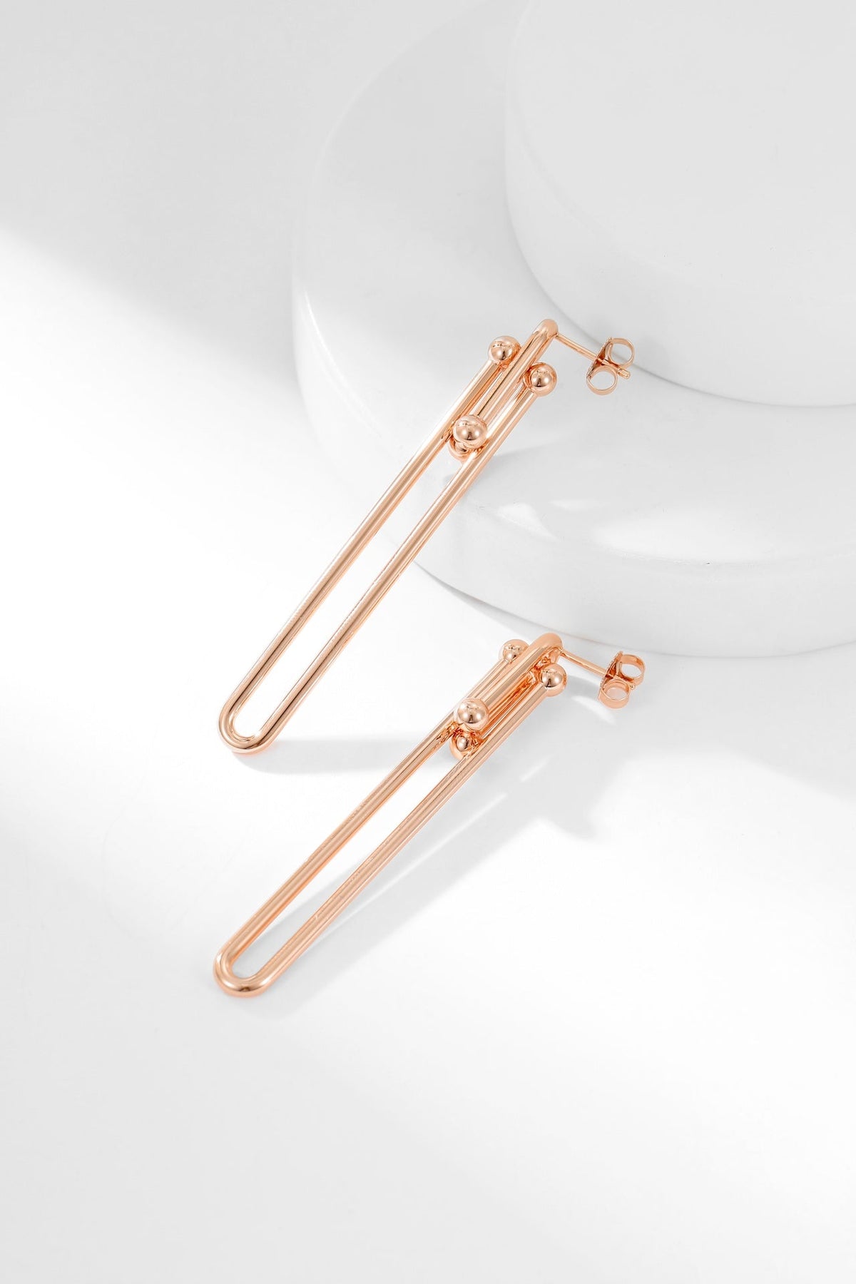 [Stellar jewels]HARDWEAR LONG DROP EARRINGS