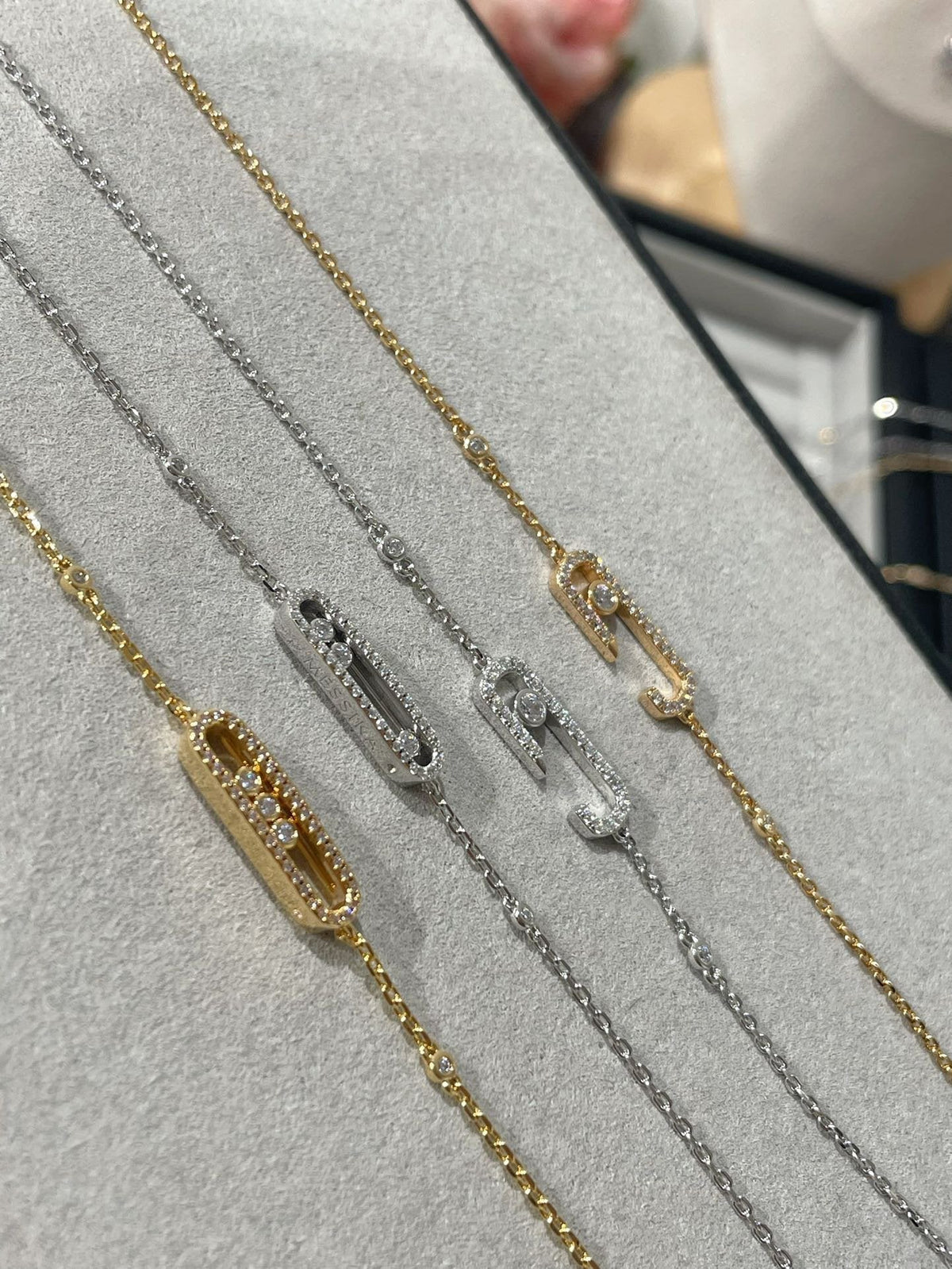 [Stars Jewelry]BABY MOVE DIAMOND BRACELET(Adjustable length)