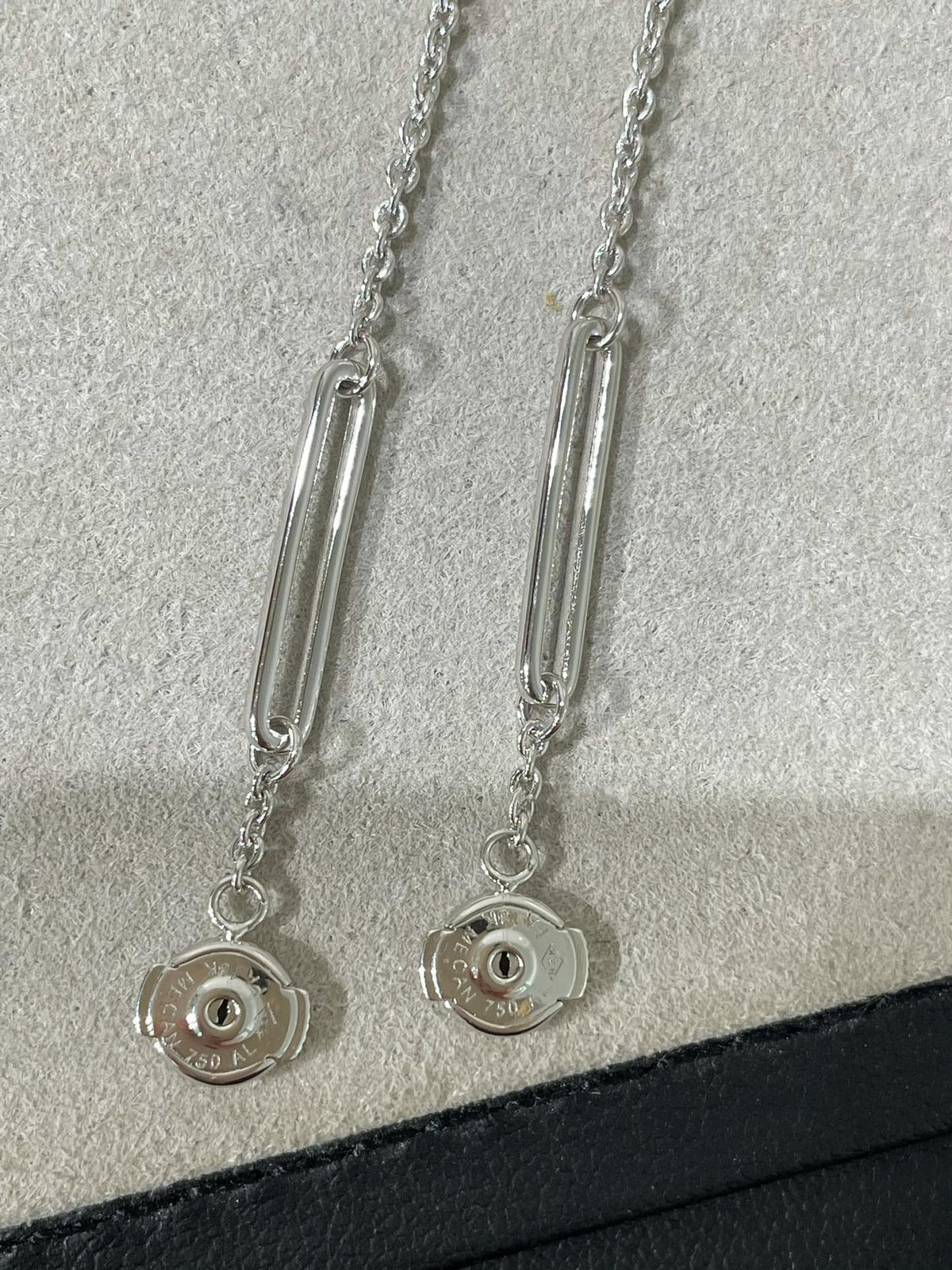 [Stars Jewelry]CHAINE CHAOS DIAMOND DROP EARRINGS