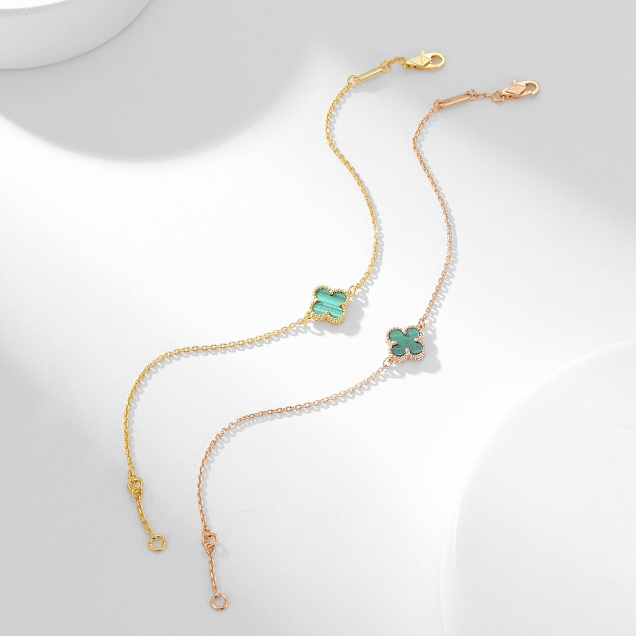 [Stars Jewelry]CLOVER BRACELET MALACHITE 1 MOTIF