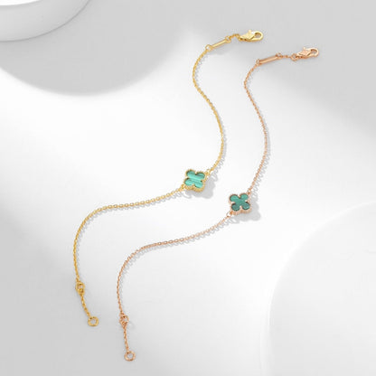 [Stars Jewelry]CLOVER BRACELET MALACHITE 1 MOTIF
