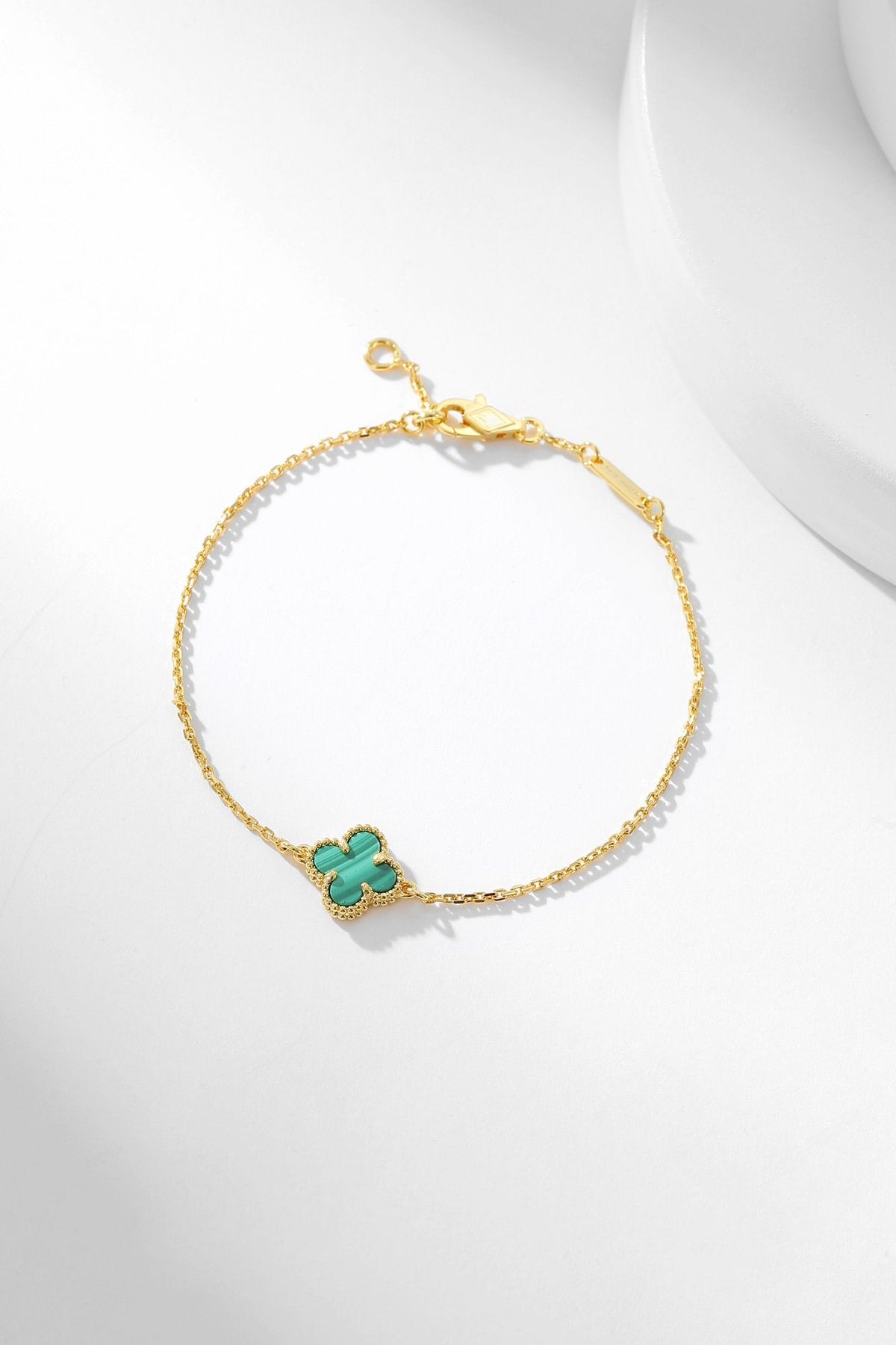 [Stars Jewelry]CLOVER BRACELET MALACHITE 1 MOTIF